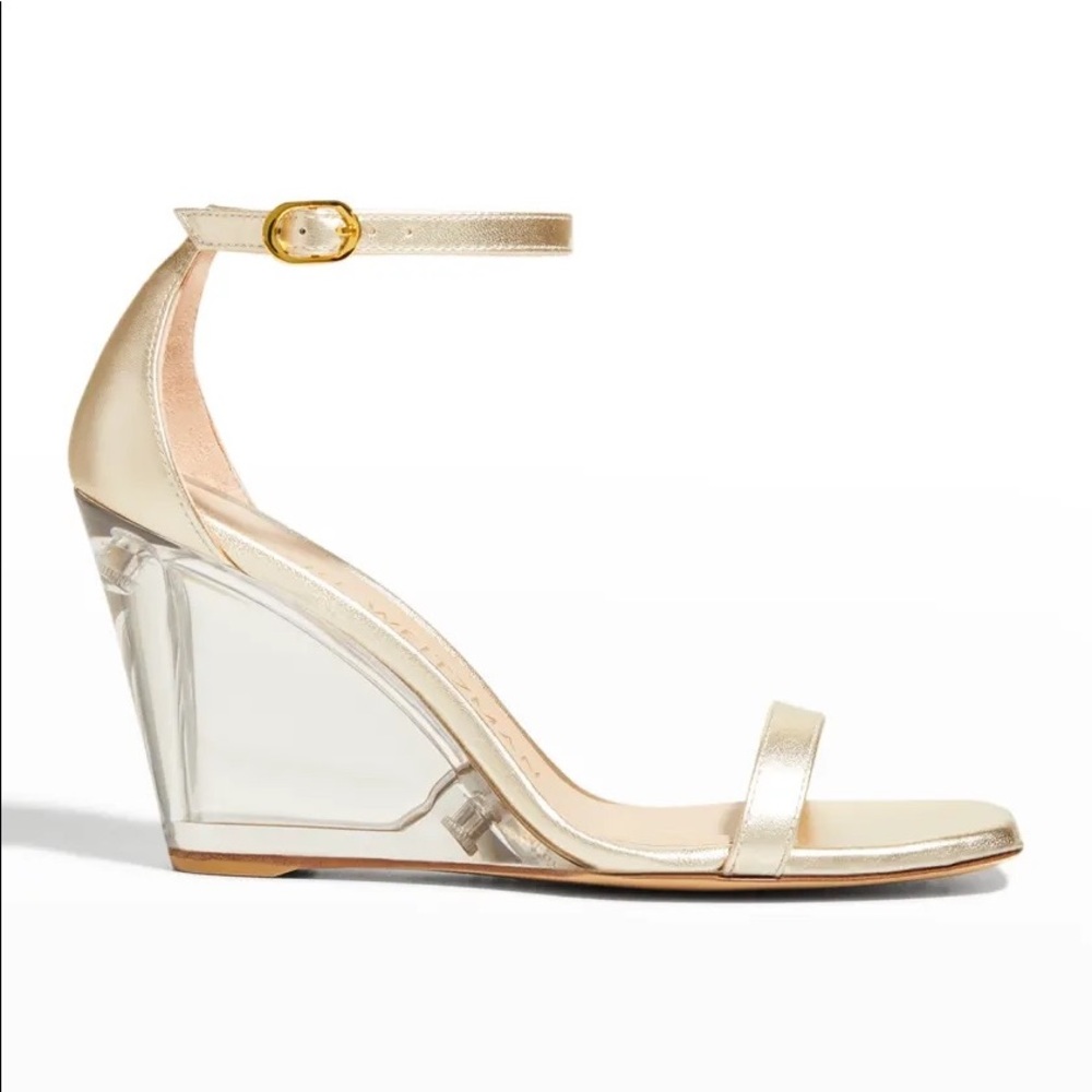 Stuart Weitzman NUDISTLUCITE 85 WEDGE